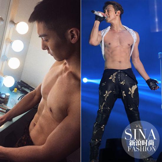 盛一倫、Rain大膽露肉