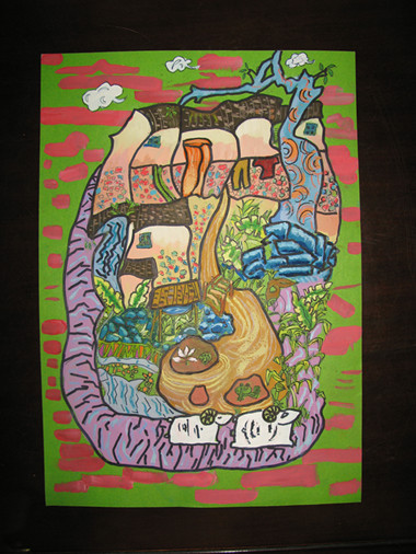 《和諧家園》李沅真（女）12歲、工人第一新村小學(xué)、輔導(dǎo)教師：楊曉媚