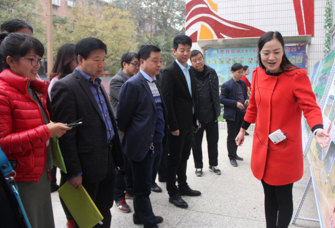 調研組參觀洛陽市澗西區(qū)東方第三小學文化展