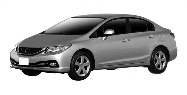 之前所曝光的東風本田新款思域的申報圖