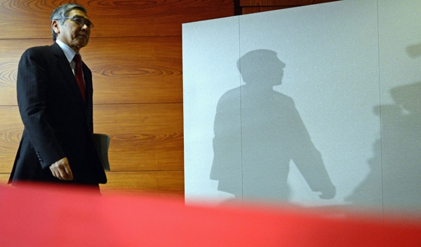 2013年4月4日，日本東京，日本央行行長(zhǎng)黑田東彥。