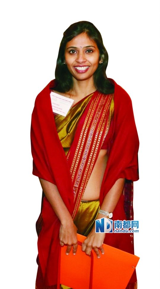 被美國拘押的印度駐紐約副總領(lǐng)事德夫亞尼·科布拉加德。