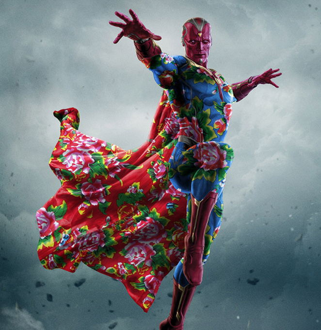 《復(fù)聯(lián)2》英雄被PS穿上花棉襖 《復(fù)聯(lián)2》英雄被PS穿上花棉襖