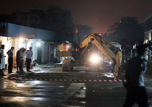 　圖為事故現(xiàn)場(chǎng)。