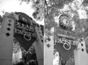 臺(tái)州溫嶺版“天上人間”（左）和北京版“天上人間”（右）相比，連店標(biāo)都一模一樣