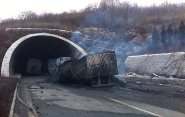 圖為事故現(xiàn)場。