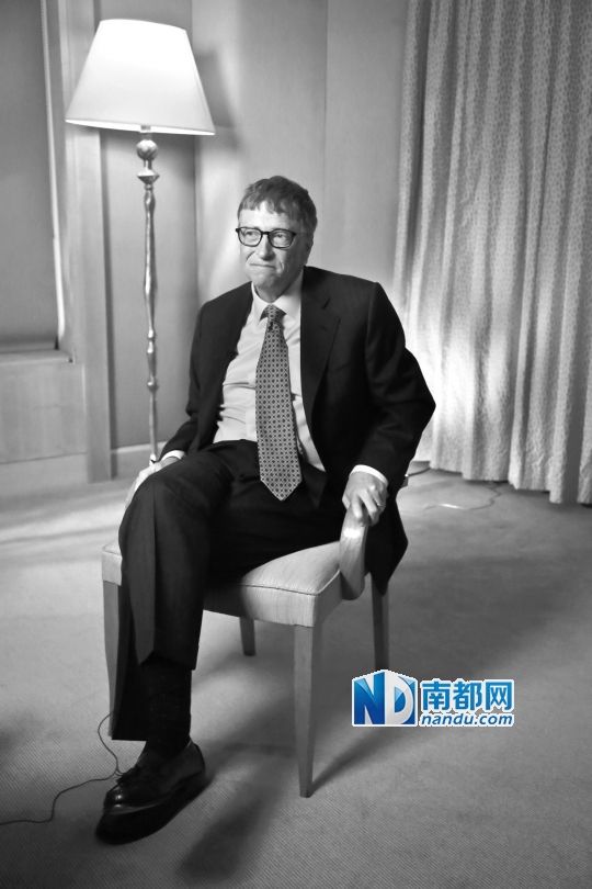 比爾·蓋茨接受美國《滾石》雜志專訪。