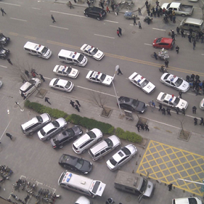 邯鄲運(yùn)鈔車命案現(xiàn)場