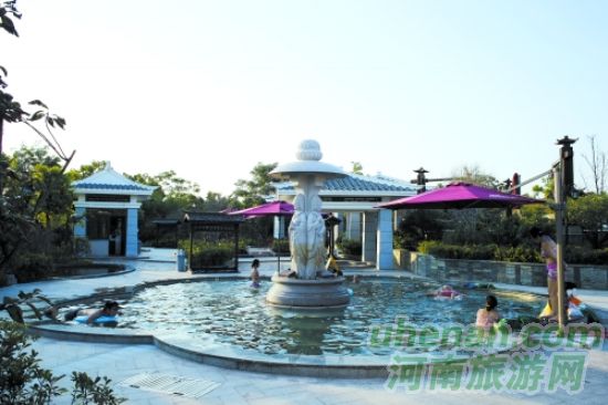 花都溫泉，從天空下走到房間里