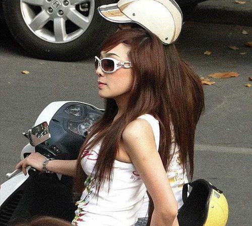 越南女孩的現(xiàn)代生活。