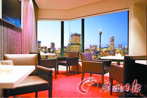 酒店客房一景。