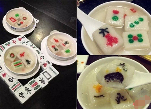 來碗清一色！火鍋店推出創(chuàng)意麻將湯圓