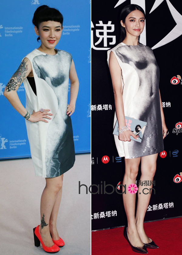 范曉萱姚晨撞衫 兩美妞詮釋Lanvin誰更靠譜？