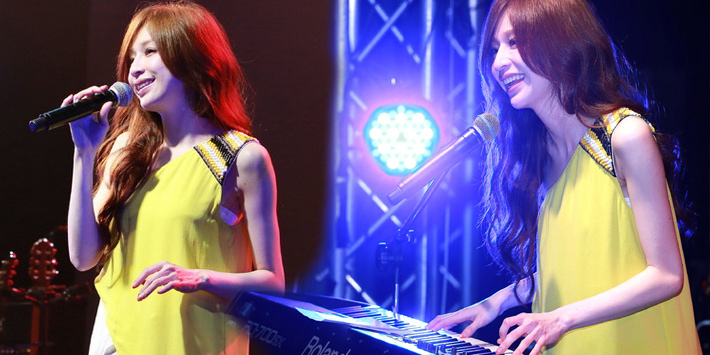 王心凌Live演唱會(huì) 自彈自唱秀琴藝爆全場(chǎng)