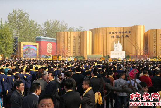 拜祖大典會場。映象網(wǎng)記者 邵恰 攝