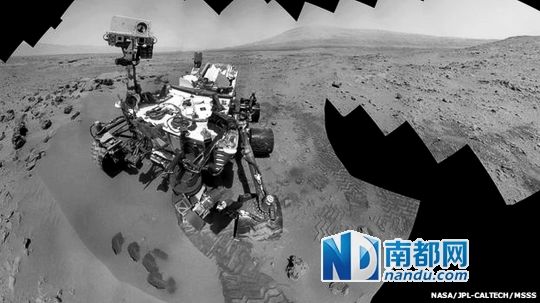 “好奇”號探測器在火星上發(fā)現(xiàn)水。