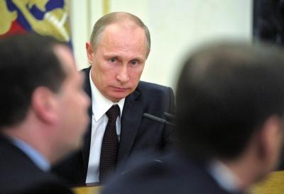 ▲3月21日，在俄羅斯首都莫斯科克里姆林宮，俄羅斯總統(tǒng)普京出席聯(lián)邦安全委員會會議。