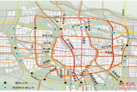 兩環(huán)十七放射景觀廊道建設(shè)。