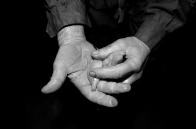 圖為科考人員發(fā)現(xiàn)的洞穴動(dòng)物（3月2日攝）。