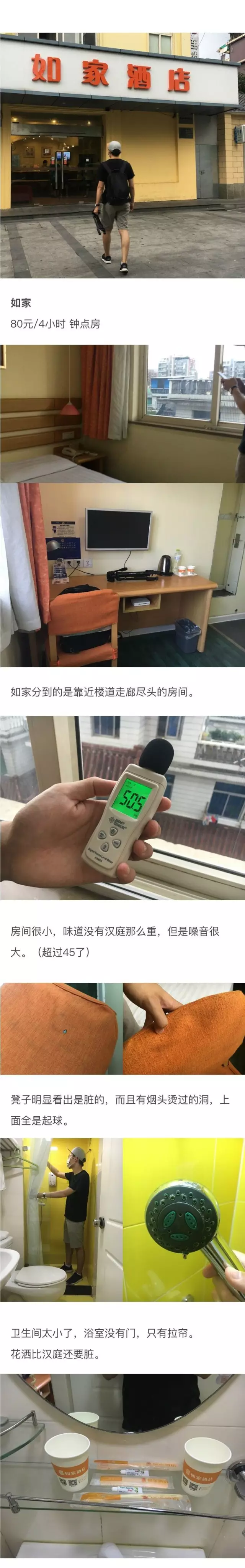 快捷酒店究竟有多臟？網(wǎng)友在7家酒店開房實測