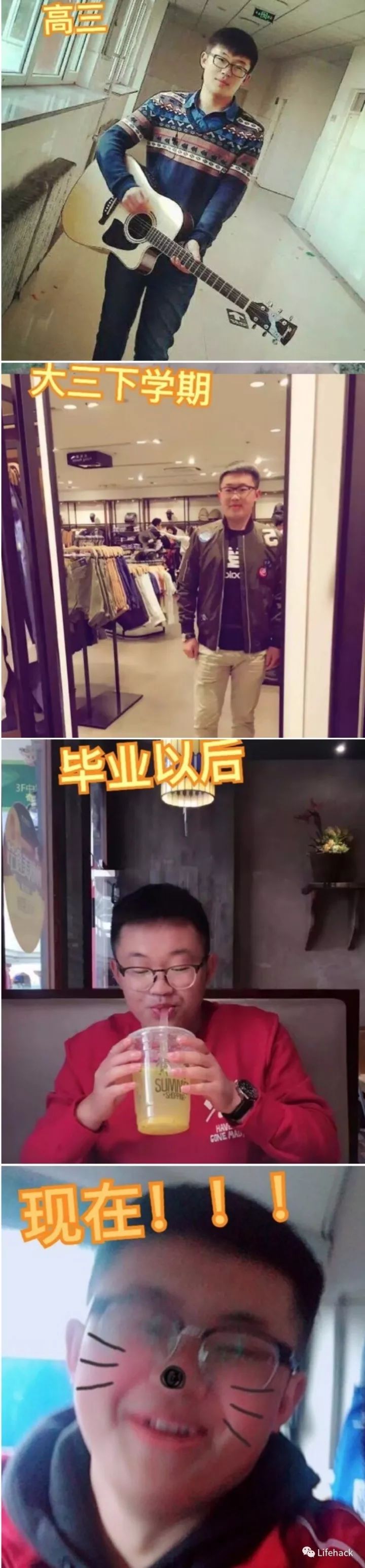 長(zhǎng)胖20斤，臉型怎么變？這些例子看完扎心了！