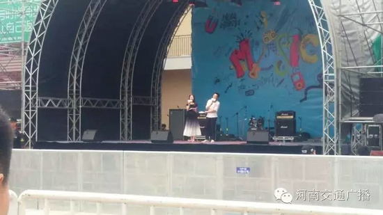 河南交通廣播主持人佳音、彎彎、朱浩都登上了優(yōu)放舞臺，優(yōu)放，交廣在這里！