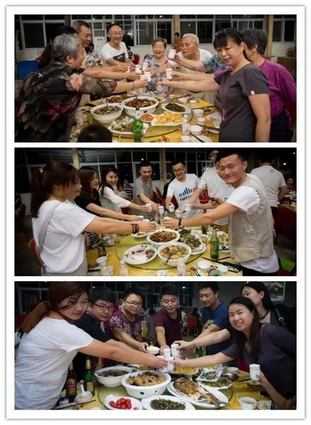 看我們的飯菜豐盛嗎？