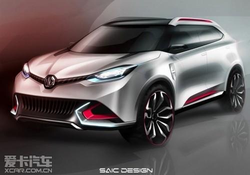 上汽MG新SUV概念車(chē)預(yù)告圖