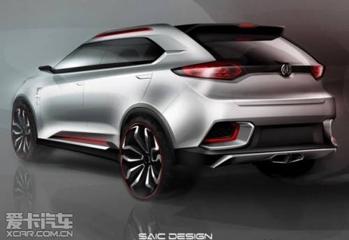 上汽MG新SUV概念車(chē)預(yù)告圖