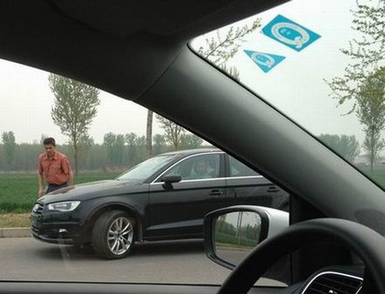 三廂奧迪A3國內(nèi)測試車