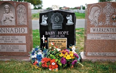 “希望寶寶”的墓碑。