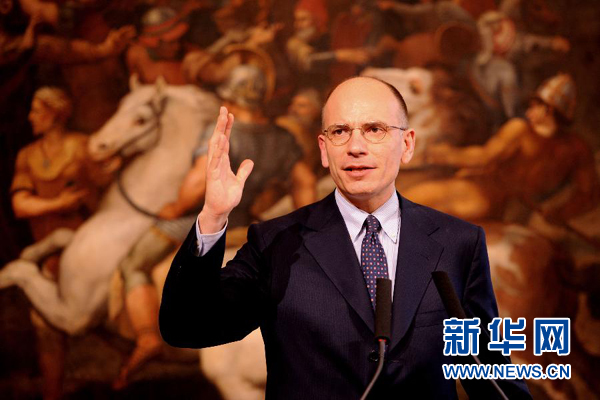  2月13日，意大利政府總理恩里科·萊塔宣布辭職。