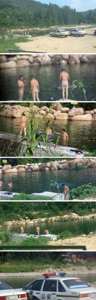 平頂山回應警察在景區(qū)內(nèi)下河洗澡：正在調(diào)查