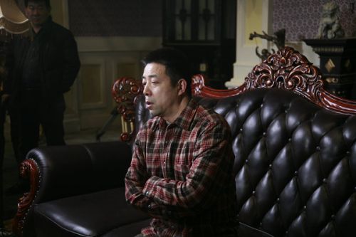 《大河兒女》導演安健接受媒體記者的訪問。