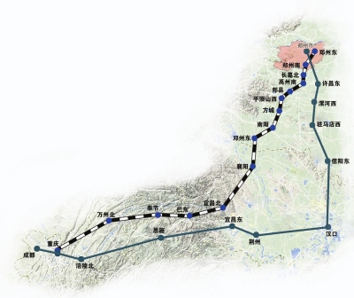 鄭萬(wàn)鐵路成河南“米”字形高鐵的重要“一撇” 鄭萬(wàn)鐵路成河南“米”字形高鐵的重要“一撇”