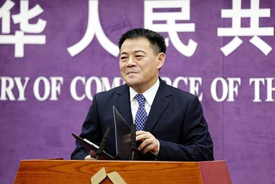 商務部發(fā)言人孫繼文。資料圖