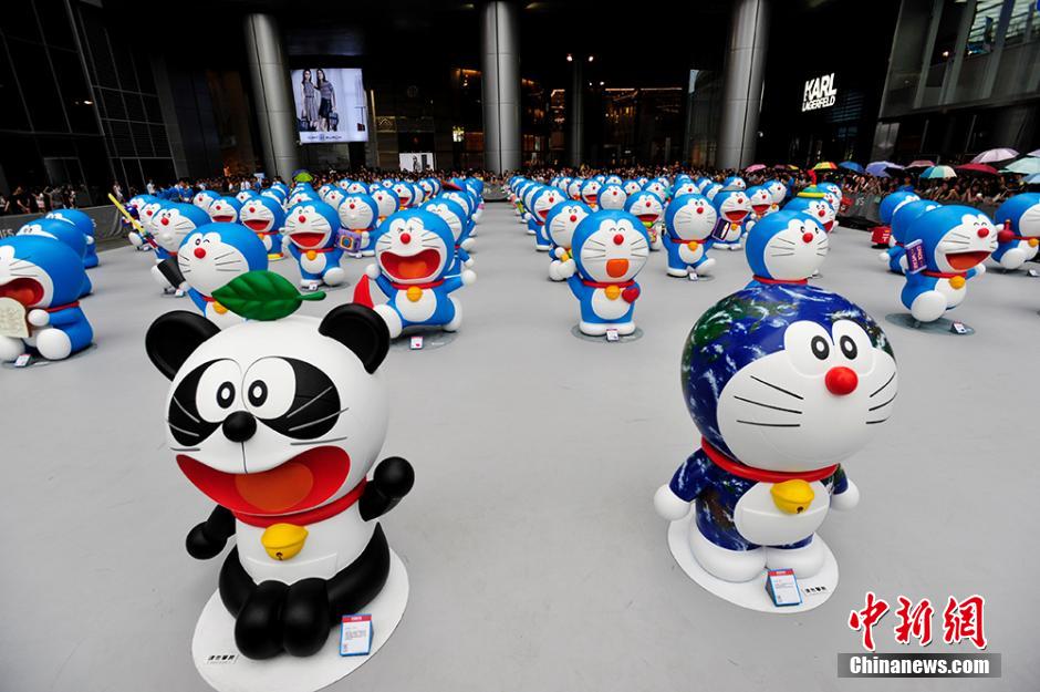 圖為在成都亮相的哆啦A夢(mèng)。