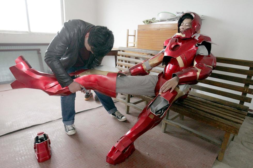 江蘇理工男打造鋼鐵俠套裝 成本僅500元 江蘇理工男打造鋼鐵俠套裝 成本僅500元