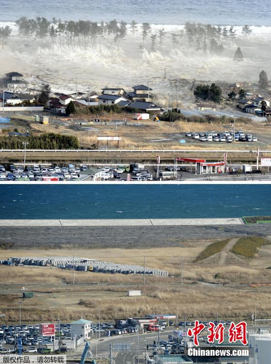 日本大地震災區(qū)今昔對比圖 日本大地震災區(qū)今昔對比圖