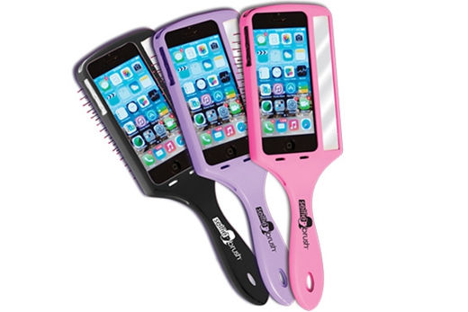 圖為美國公司推出的自拍美發(fā)梳。