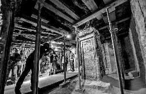 埃及首次向公眾開放的古埃及法老圖坦卡蒙乳母之墓內(nèi)景。