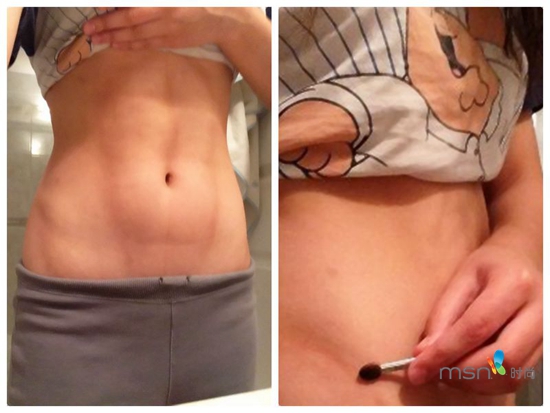 蔡依林 你的馬甲線“脫妝”了！