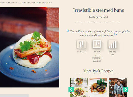 英國名廚奧利弗惹議，將臺灣刈包說成韓國街頭小吃，引發(fā)網(wǎng)友紛紛在下面留言抗議。（圖／翻攝自jamieoliver.com）