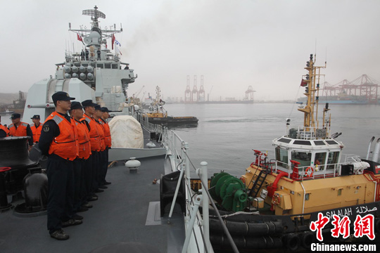 中國(guó)海軍第12批護(hù)航編隊(duì)誓師 3號(hào)將從舟山啟航