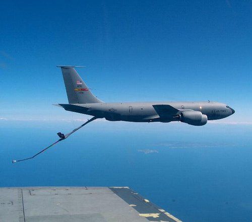 　資料圖：美軍KC-135加油機。