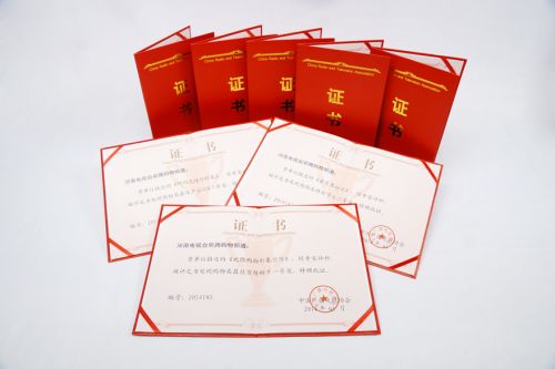 大獎獲獎證書 大獎獲獎證書