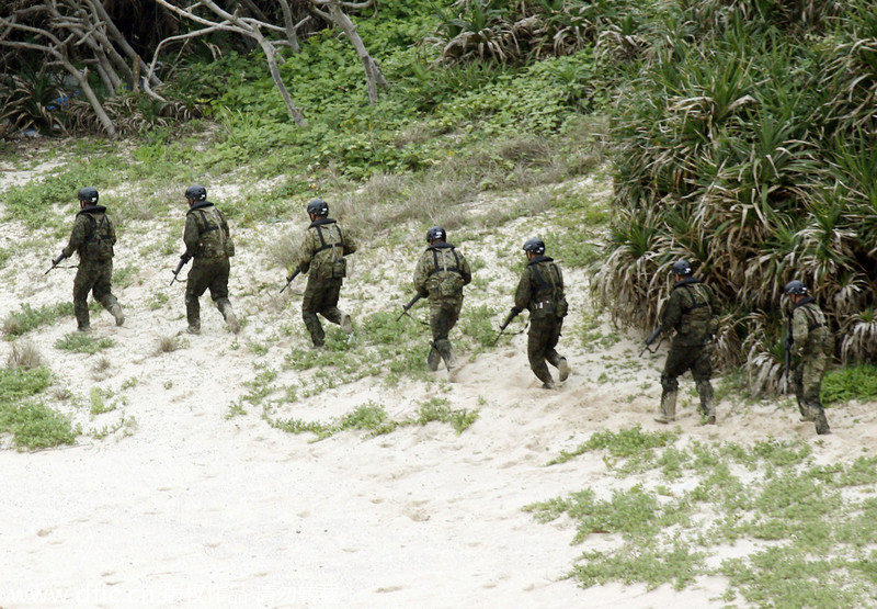 日在距中國最近無人島實(shí)施演習(xí) 日在距中國最近無人島實(shí)施演習(xí)