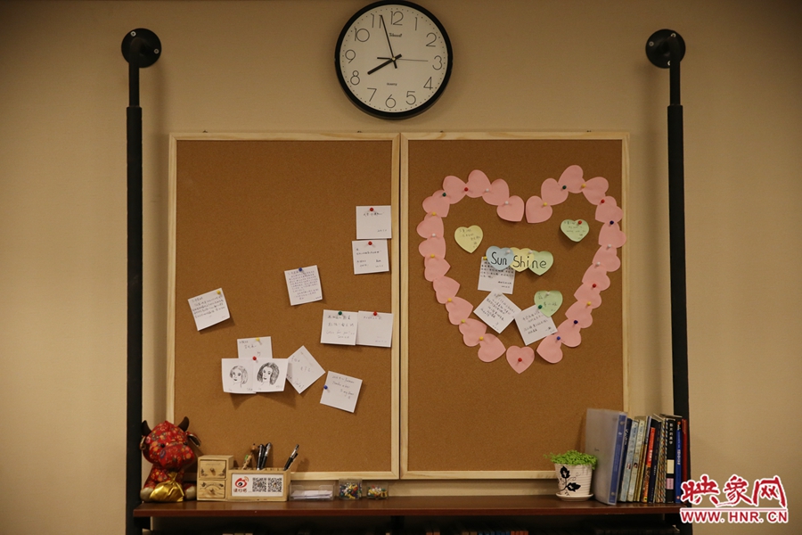 書店內(nèi)的留言板。