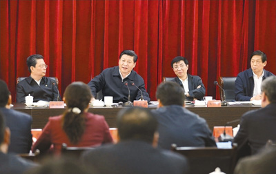 3月18日，習(xí)近平聽(tīng)取蘭考縣教育實(shí)踐活動(dòng)情況匯報(bào)，并發(fā)表重要講話。